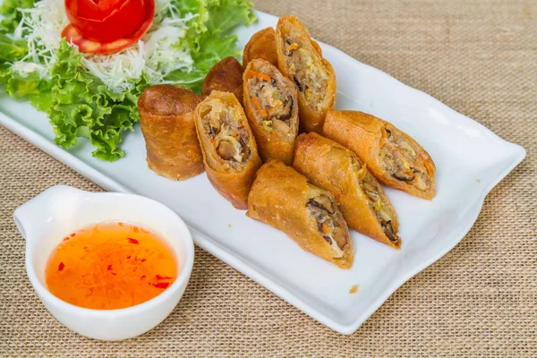 Deep fried spring rolls — Stock Photo, Image