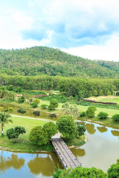 Campo de golfe Paisagem — Fotografia de Stock