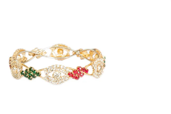 Gyllene armband smycken — Stockfoto