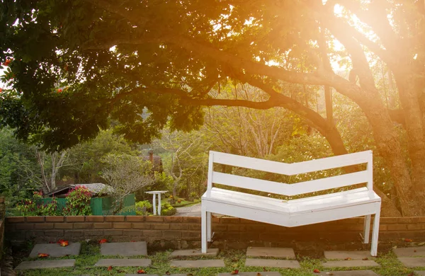 Chair in garden — Stock Photo, Image