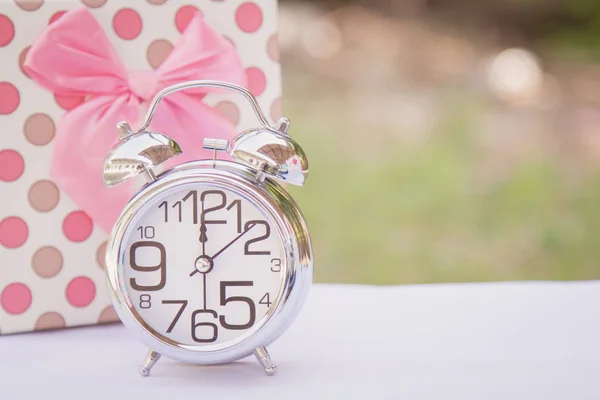 Clock of Gift — Stock Photo, Image