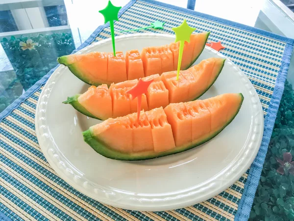 Cantaloupe fresh fruit — Stock Photo, Image