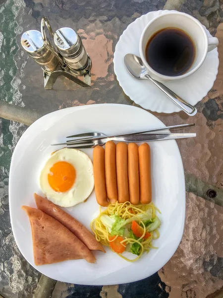 Завтрак утром — стоковое фото