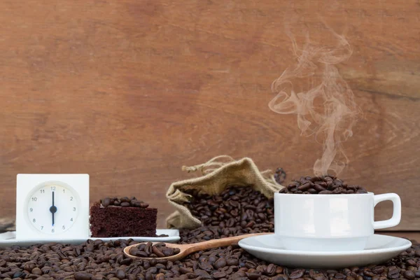 Louco apaixonado por café — Fotografia de Stock
