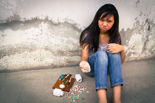 Drugsverslaving in de adolescentie — Stockfoto
