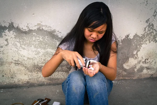 Drugsverslaving in de adolescentie — Stockfoto