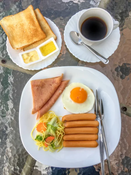 Śniadanie rano — Zdjęcie stockowe