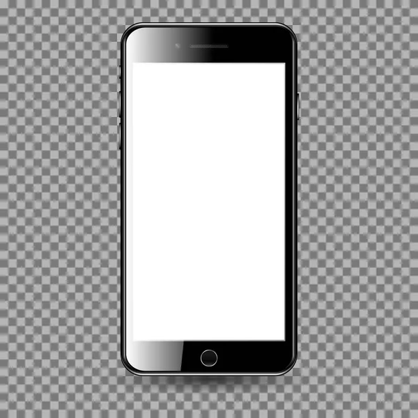 Мобильный телефон с пустым экраном . Стоковая Иллюстрация