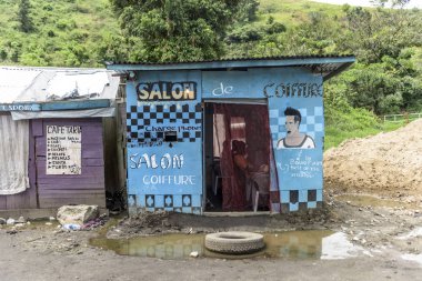 Nord Kivu, Drc tipik güzellik salonunda