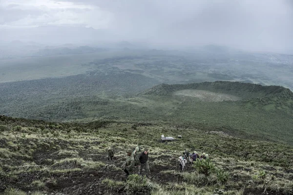 Vulcano nyiragongo, nord Kivu, RDC — Foto Stock