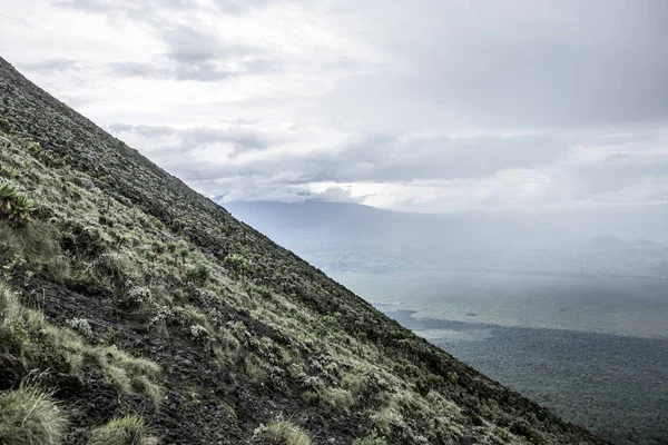 Nyiragongos utbrott, nord Kivu, demokratiska republiken Kongo — Stockfoto