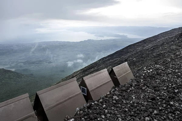 尼拉贡戈火山，诺德基伍，刚果 （金） — 图库照片