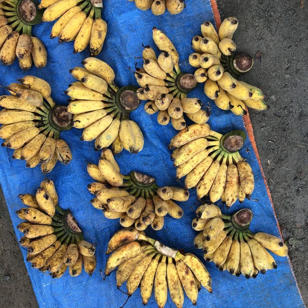 Vista Superior Sobre Uma Banana Para Vender Bac Market Vietnã — Fotografia de Stock