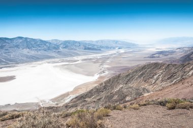 Yukarıdan, ölüm Vadisi Milli Parkı, California Badwater görünümü