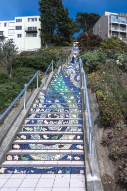San Francisco, California mozaik merdiven