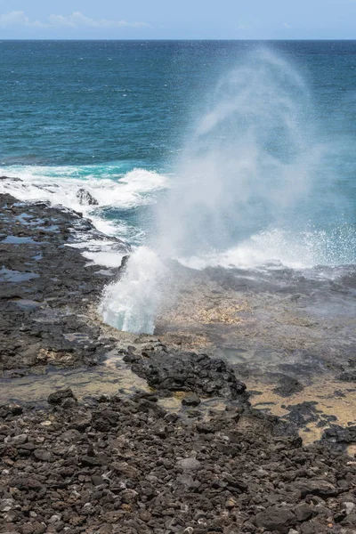 Spouting Horn, Kauai, Havaí — Fotografia de Stock