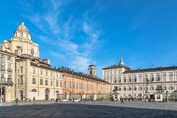 Piazzetta Reale v Turíně, Itálie — Stock fotografie