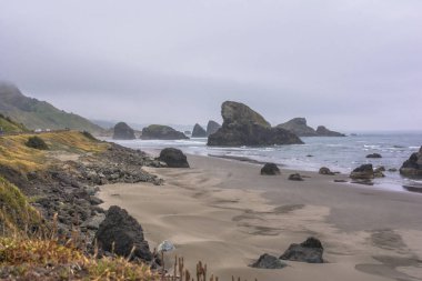 Kıyı boyunca altın Beach, Oregon