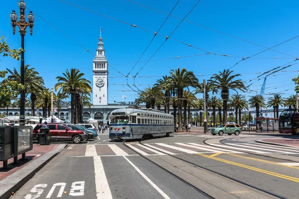 San Francisco'da tramvay — Stok fotoğraf