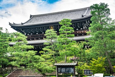 Kyoto, Japonya, Asya - 5 Eylül 2019: Higashiyama bölgesindeki Chion In Temple