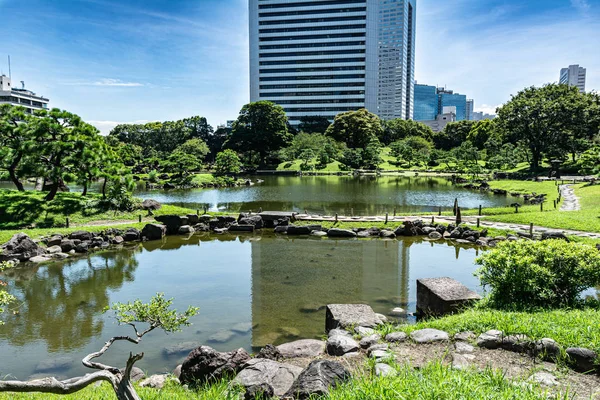 Jardim Kyu Shiba Rikyu Minato Ward Tóquio Japão — Fotografia de Stock