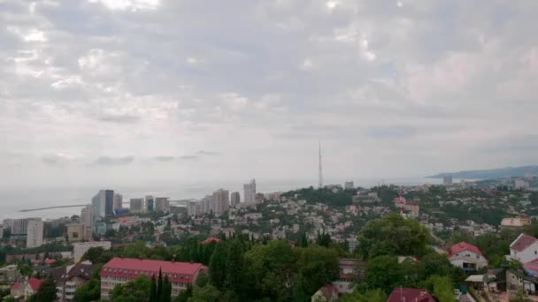 Timelapse View Sochi Top Mountain — Stock Video