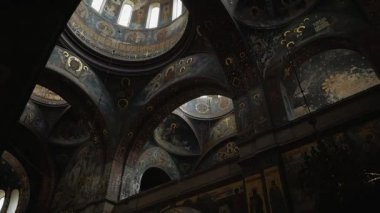 Novovafonsky Manastırı. Ortodoks Christian Church. Tapınağın içine