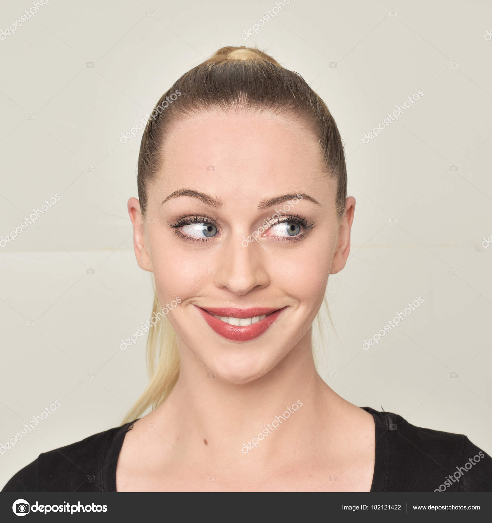 Understand blonde facial girl think Words... blonde facial girl not take