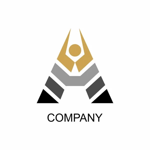 Brev Koncept För Företagets Logotyp — Stock vektor