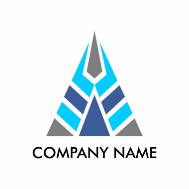 Yaratıcı fütüristik konsept şirket logosu