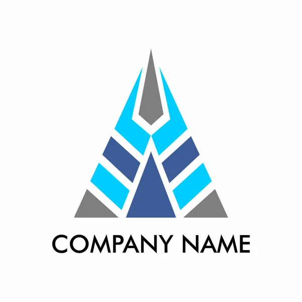 Logotipo Una Compañía Concepto Futurista Creativo — Vector de stock