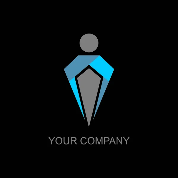 Logo Creativo Futuristico Dell Azienda Concetto — Vettoriale Stock