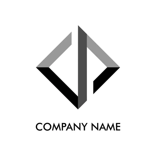Lettera Iniziale Creative Company Logo — Vettoriale Stock
