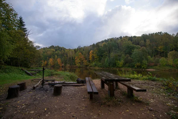 Autumn riga outdoor landscape