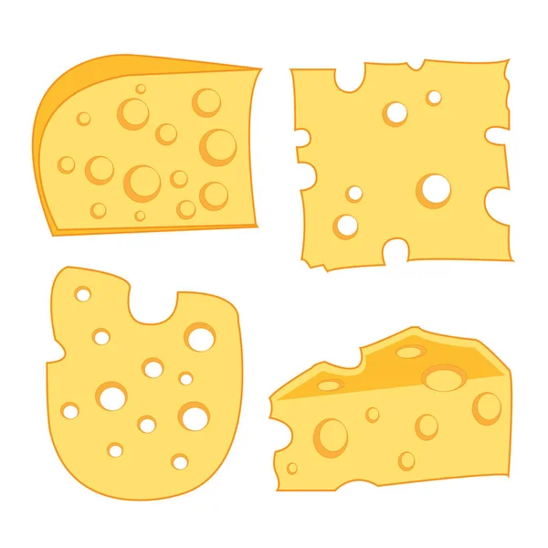 Κίτρινο Τυρί Προϊόν Διατροφής — Διανυσματικό Αρχείο