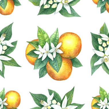 Portakal suluboya desen.