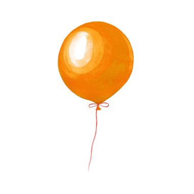 Bir balon suluboya çizimi.