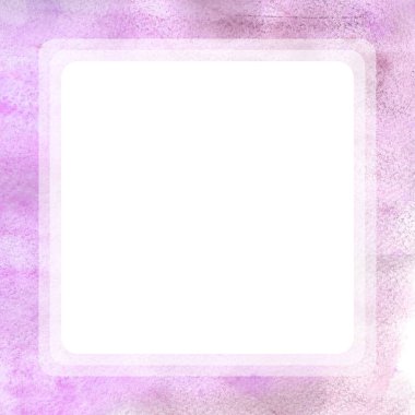 Kare suluboya çerçeve el yapımı. 