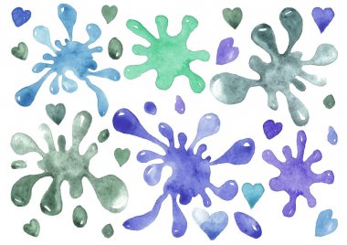 Renkli lekeleri topluluğu