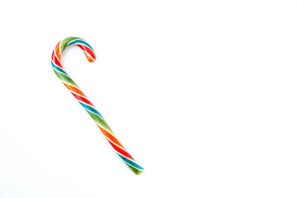 Lollipop festivo colorido sobre fondo blanco enfoque selectivo — Foto de Stock