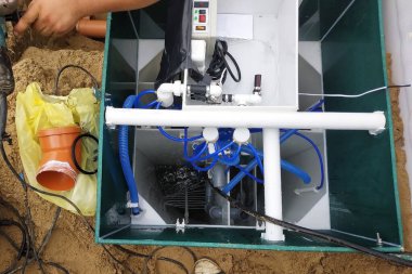 Karterin ana caddeye montajı ve bağlantısı.