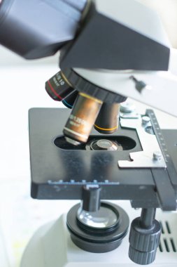 Laboratuvardaki tıbbi personel kan testleri yapıyor..