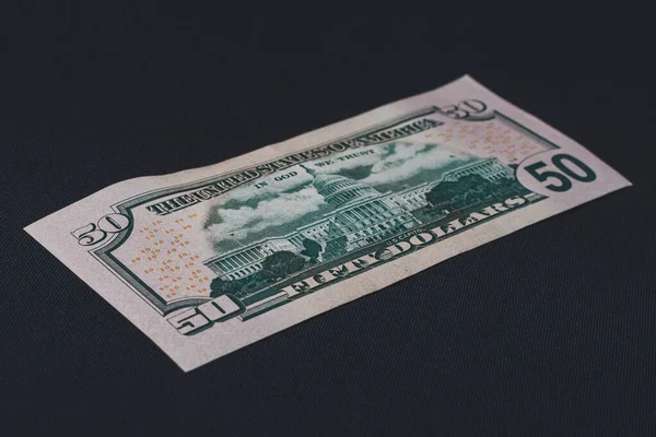 The Capitol Building, as depicted on a fifty dollar note. — Stock Photo, Image