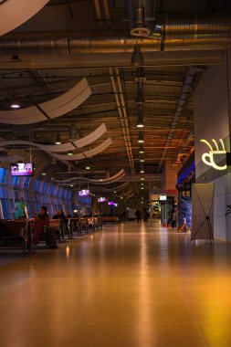 Lviv, Ukrayna 27 Ocak 2020, Lviv havaalanı.