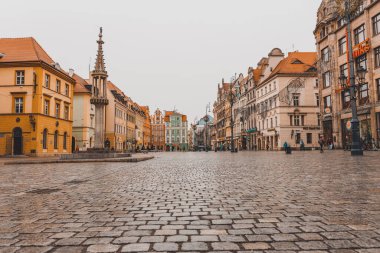 Wroclaw, Polonya 30 Ocak 2020 Eski Kasaba Mimarlık Kilisesi 2020