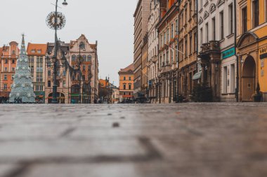 Wroclaw, Poland January 30, 2020: Houses of the Old Town of Wroclaw, Poland2020