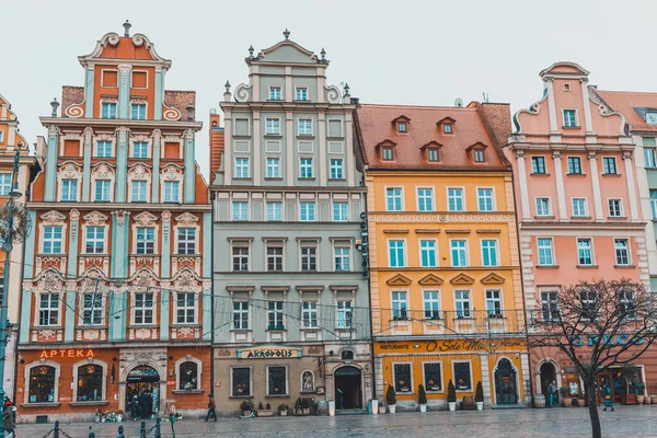 Wroclaw Poland January 2020 Houses Center Wroclaw2020 — Stock Photo, Image