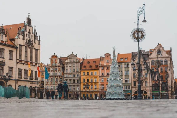 Wroclaw Poland January 2020 Houses Old Town Wroclaw Poland2020 — 图库照片