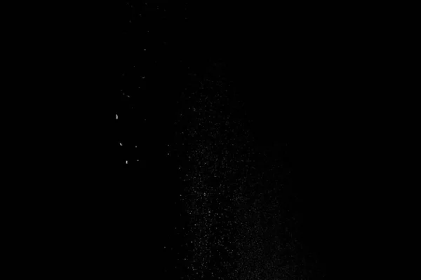 Ξεκίνησε Πιτσιλάει Λευκή Σκόνη Αλεύρου Μαύρο Φόντο 2020 — Φωτογραφία Αρχείου