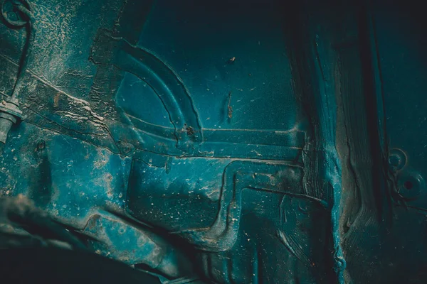 Airtight Corrosion Proof Seams Resins Blue Body Car 2020 — Stock Photo, Image